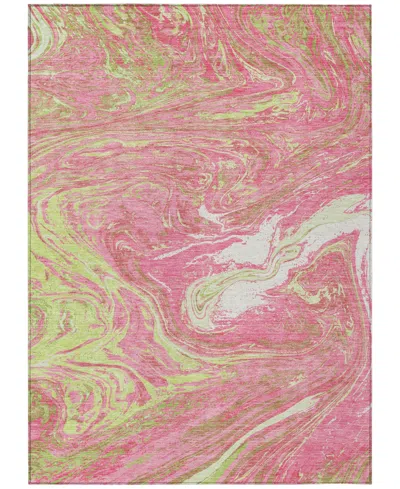 Addison Chantille Mahine Washable Acn1061 9'x12' Area Rug In Pink
