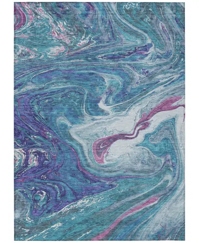 Addison Chantille Mahine Washable Acn1061 9'x12' Area Rug In Teal