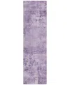 Addison Chantille Mahine Washable Acn1062 2'3"x7'6" Runner Area Rug In Lavender