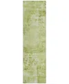 Addison Chantille Machine Washable Acn1062 2'3"x7'6" Runner Area Rug In Lime
