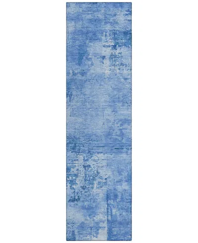 Addison Chantille Mahine Washable Acn1062 2'3"x7'6" Runner Area Rug In Navy