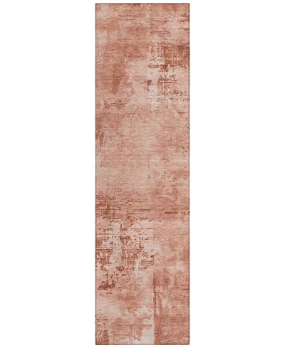 Addison Chantille Mahine Washable Acn1062 2'3"x7'6" Runner Area Rug In Paprika