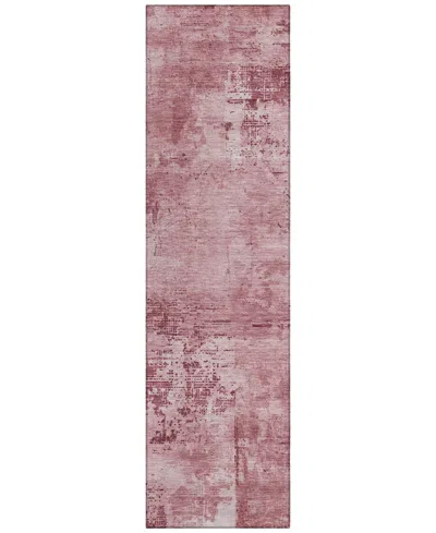 Addison Chantille Mahine Washable Acn1062 2'3"x7'6" Runner Area Rug In Rose