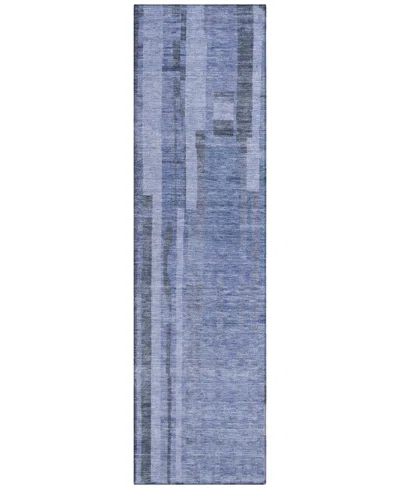 Addison Chantille Mahine Washable Acn1063 2'3"x7'6" Runner Area Rug In Denim