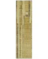 Addison Chantille Mahine Washable Acn1063 2'3"x7'6" Runner Area Rug In Gold