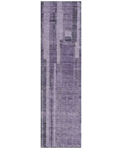 Addison Chantille Mahine Washable Acn1063 2'3"x7'6" Runner Area Rug In Purple