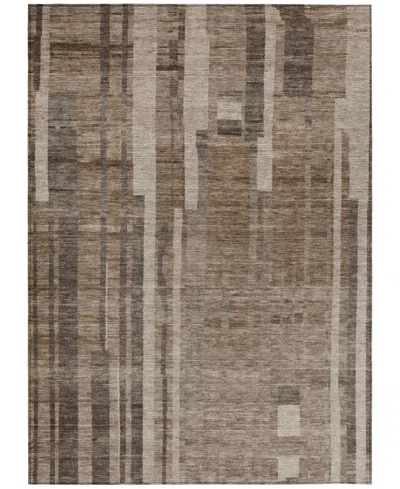 Addison Chantille Mahine Washable Acn1063 2'6"x3'10" Area Rug In Brown