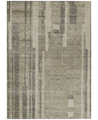 Addison Chantille Mahine Washable Acn1063 9'x12' Area Rug In Taupe