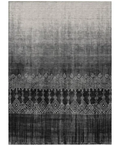 Addison Chantille Machine Washable Acn1064 5'x7'6" Area Rug In Black