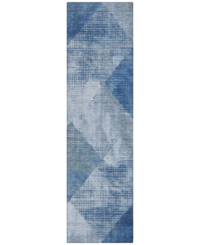 Addison Chantille Mahine Washable Acn1065 2'3"x7'6" Runner Area Rug In Blue