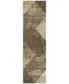 Addison Chantille Mahine Washable Acn1065 2'3"x7'6" Runner Area Rug In Brown
