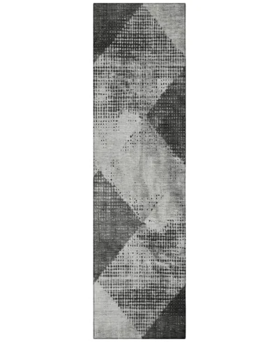 Addison Chantille Mahine Washable Acn1065 2'3"x7'6" Runner Area Rug In Gray