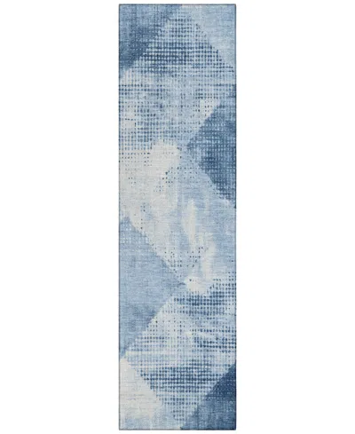 Addison Chantille Mahine Washable Acn1065 2'3"x7'6" Runner Area Rug In Mist