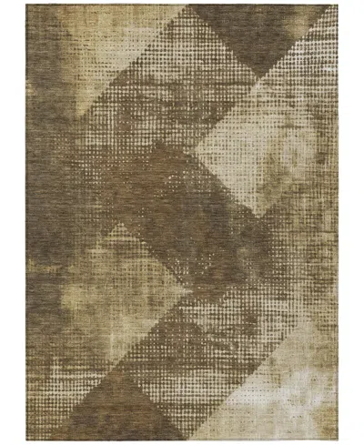Addison Chantille Mahine Washable Acn1065 9'x12' Area Rug In Brown