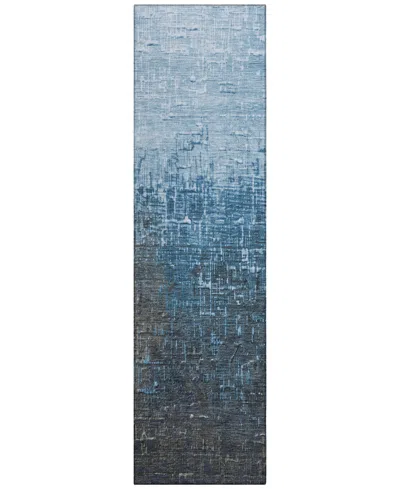 Addison Chantille Mahine Washable Acn1066 2'3"x7'6" Runner Area Rug In Blue