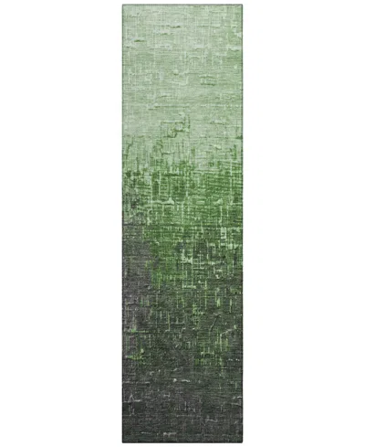 Addison Chantille Mahine Washable Acn1066 2'3"x7'6" Runner Area Rug In Green