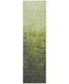 Addison Chantille Mahine Washable Acn1066 2'3"x7'6" Runner Area Rug In Lime
