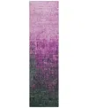 Addison Chantille Mahine Washable Acn1066 2'3"x7'6" Runner Area Rug In Rose