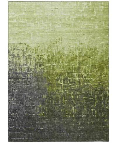 Addison Chantille Mahine Washable Acn1066 8'x10' Area Rug In Lime