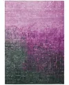 Addison Chantille Mahine Washable Acn1066 9'x12' Area Rug In Rose