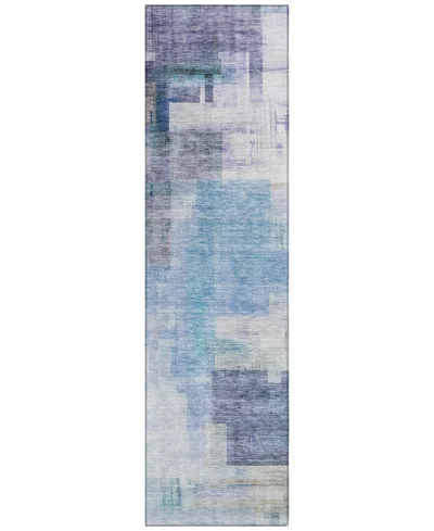 Addison Chantille Mahine Washable Acn1067 2'3"x7'6" Runner Area Rug In Blue