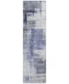 Addison Chantille Mahine Washable Acn1067 2'3"x7'6" Runner Area Rug In Denim