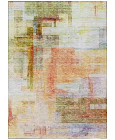 Addison Chantille Mahine Washable Acn1067 3'x5' Area Rug In Coral