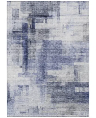 Addison Chantille Mahine Washable Acn1067 8'x10' Area Rug In Denim
