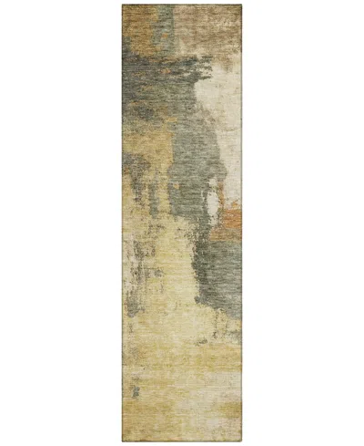 Addison Chantille Mahine Washable Acn1068 2'3"x7'6" Runner Area Rug In Sage