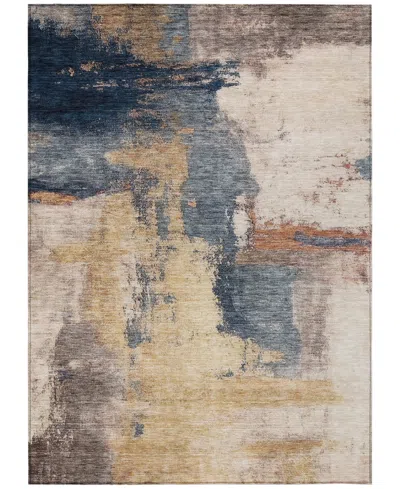 Addison Chantille Mahine Washable Acn1068 8'x10' Area Rug In Gold