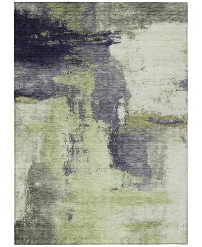 Addison Chantille Mahine Washable Acn1068 9'x12' Area Rug In Moss