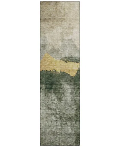 Addison Chantille Mahine Washable Acn1069 2'3"x7'6" Runner Area Rug In Moss