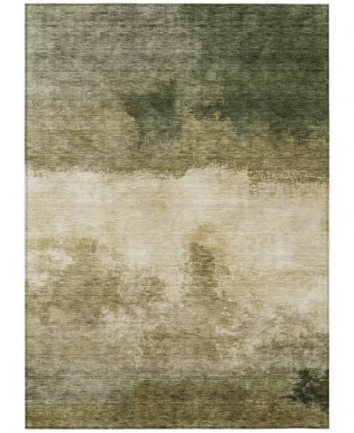 Addison Chantille Machine Washable Acn1070 5'x7'6" Area Rug In Moss