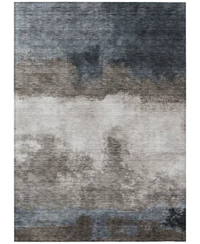 Addison Chantille Mahine Washable Acn1070 9'x12' Area Rug In Gray