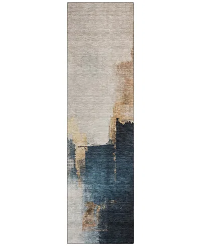 Addison Chantille Mahine Washable Acn1071 2'3"x7'6" Runner Area Rug In Taupe