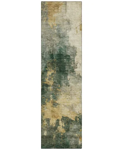 Addison Chantille Mahine Washable Acn1072 2'3"x7'6" Runner Area Rug In Moss