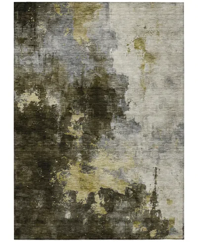 Addison Chantille Mahine Washable Acn1072 3'x5' Area Rug In Brown