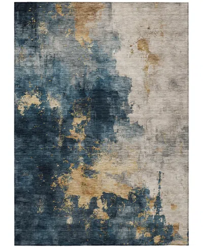 Addison Chantille Machine Washable Acn1072 9'x12' Area Rug In Blue