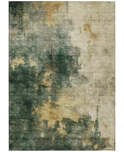 Addison Chantille Machine Washable Acn1072 9'x12' Area Rug In Moss