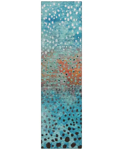 Addison Chantille Mahine Washable Acn1074 2'3"x7'6" Runner Area Rug In Blue