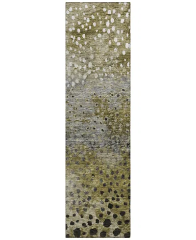 Addison Chantille Mahine Washable Acn1074 2'3"x7'6" Runner Area Rug In Brown