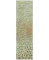 Addison Chantille Mahine Washable Acn1074 2'3"x7'6" Runner Area Rug In Grass