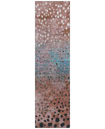 Addison Chantille Mahine Washable Acn1074 2'3"x7'6" Runner Area Rug In Paprika