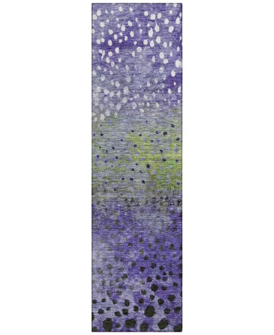 Addison Chantille Mahine Washable Acn1074 2'3"x7'6" Runner Area Rug In Purple