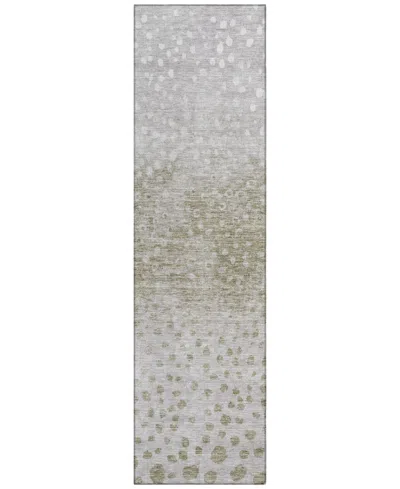Addison Chantille Mahine Washable Acn1074 2'3"x7'6" Runner Area Rug In Taupe