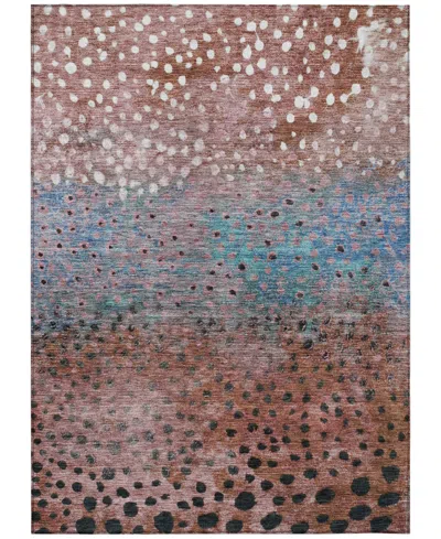 Addison Chantille Machine Washable Acn1074 2'6"x3'10" Area Rug In Paprika