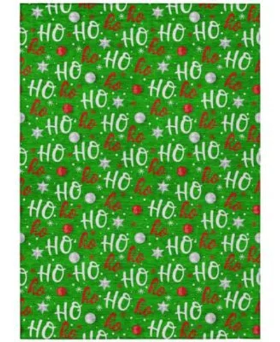 Addison Holiday Washable Indoor Outdoor Acn1810 Rug Collection In Red