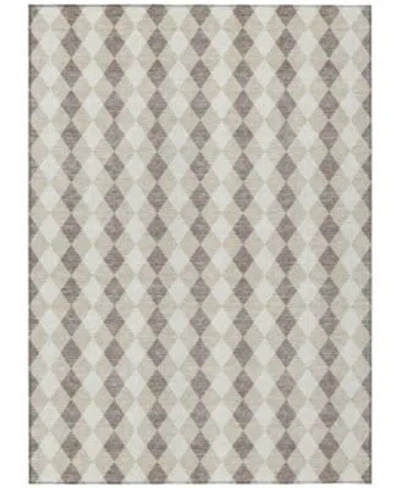 Addison Holiday Washable Indoor Outdoor Acn1812 Rug Collection In Gray