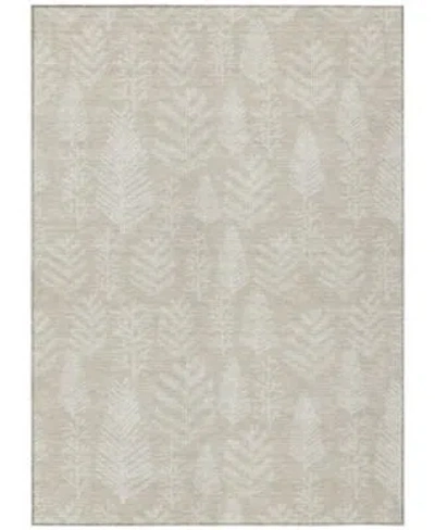 Addison Holiday Washable Indoor Outdoor Acn1813 Rug Collection In Brown