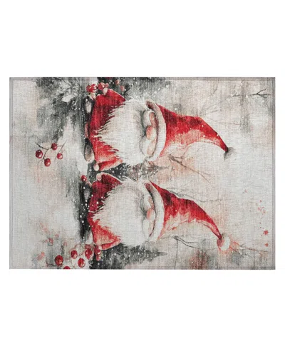 Addison Holiday Washable Indoor/outdoor Acn1808 1'8"x2'6" Area Rug In White